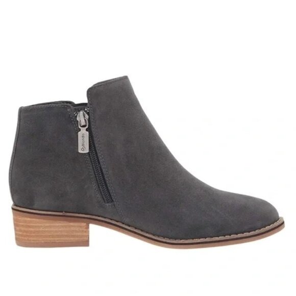 Blondo Lanka Waterproof Suede Bootie in Dark Grey - Sz 10 - Picture 1 of 12